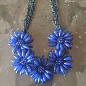 Blue statement necklace